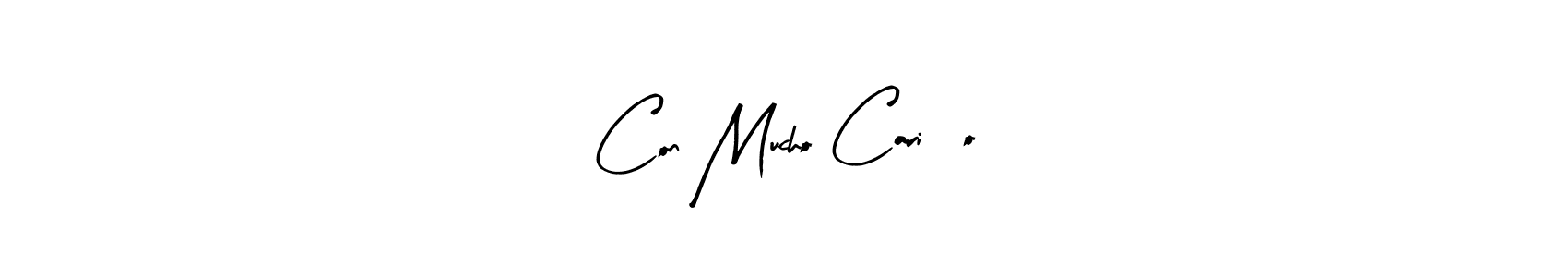 Make a beautiful signature design for name Con Mucho Cariño. With this signature (Arty Signature) style, you can create a handwritten signature for free. Con Mucho Cariño signature style 8 images and pictures png