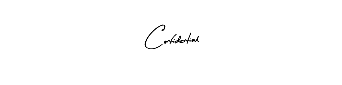 Make a beautiful signature design for name Confidential. With this signature (Arty Signature) style, you can create a handwritten signature for free. Confidential signature style 8 images and pictures png