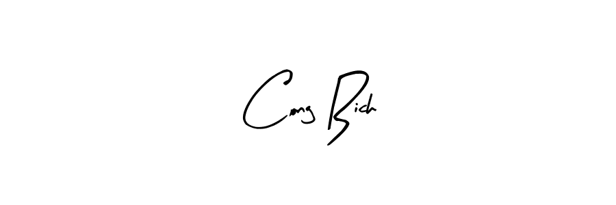 Create a beautiful signature design for name Cong Bich. With this signature (Arty Signature) fonts, you can make a handwritten signature for free. Cong Bich signature style 8 images and pictures png
