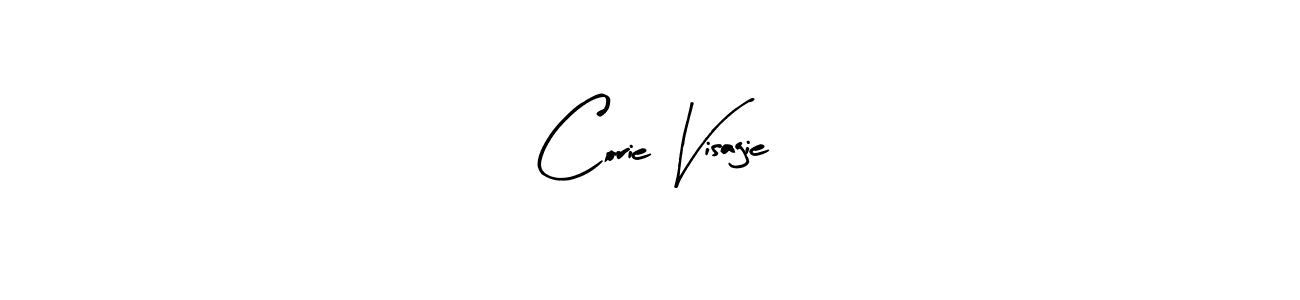 Corie Visagie stylish signature style. Best Handwritten Sign (Arty Signature) for my name. Handwritten Signature Collection Ideas for my name Corie Visagie. Corie Visagie signature style 8 images and pictures png