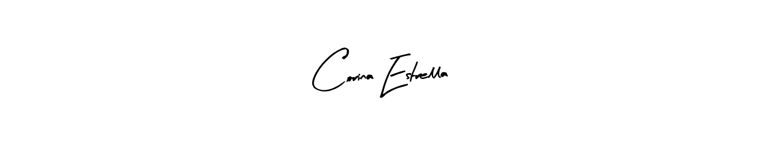 Design your own signature with our free online signature maker. With this signature software, you can create a handwritten (Arty Signature) signature for name Corina Estrella. Corina Estrella signature style 8 images and pictures png