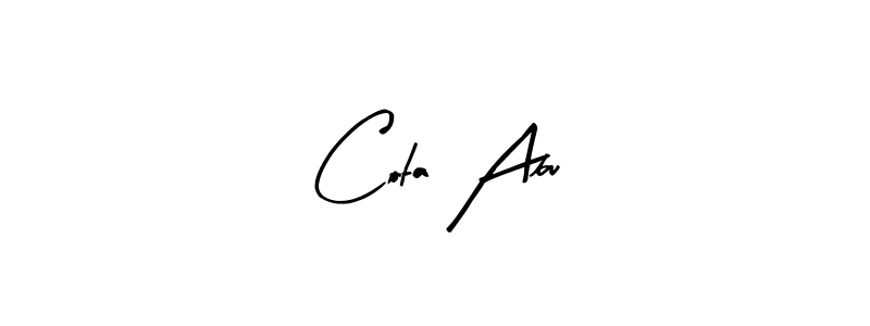 Once you've used our free online signature maker to create your best signature Arty Signature style, it's time to enjoy all of the benefits that Cota Abu name signing documents. Cota Abu signature style 8 images and pictures png