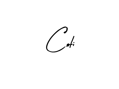 Use a signature maker to create a handwritten signature online. With this signature software, you can design (Arty Signature) your own signature for name Coti. Coti signature style 8 images and pictures png