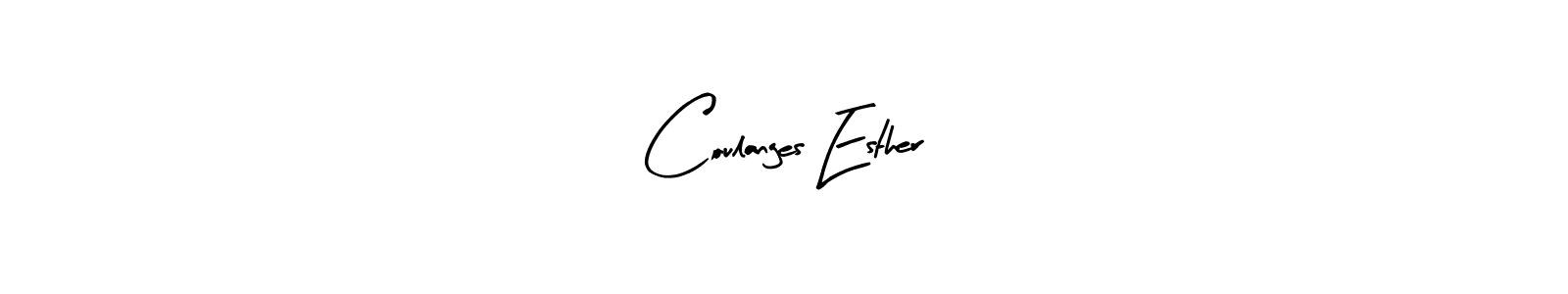 Arty Signature is a professional signature style that is perfect for those who want to add a touch of class to their signature. It is also a great choice for those who want to make their signature more unique. Get Coulanges Esther name to fancy signature for free. Coulanges Esther signature style 8 images and pictures png