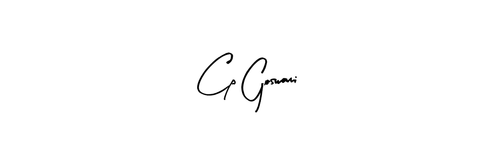 Make a beautiful signature design for name Cp Goswami. With this signature (Arty Signature) style, you can create a handwritten signature for free. Cp Goswami signature style 8 images and pictures png