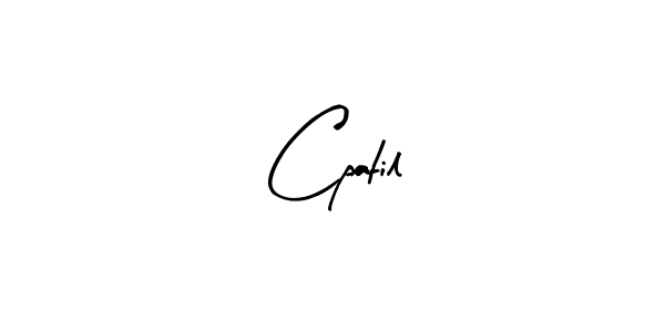 Create a beautiful signature design for name Cpatil. With this signature (Arty Signature) fonts, you can make a handwritten signature for free. Cpatil signature style 8 images and pictures png