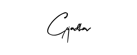 Create your official email sign-off with Cpjadhav name in Arty Signature style. Crisp, clean, and perfectly legible across all screens. Cpjadhav signature style 8 images and pictures png
