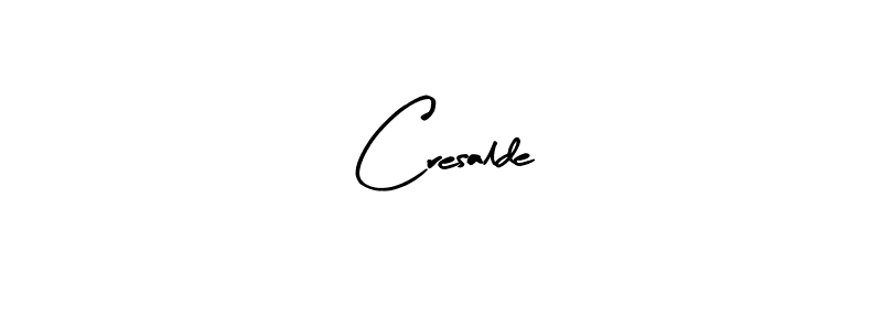 How to Draw Cresalde signature style? Arty Signature is a latest design signature styles for name Cresalde. Cresalde signature style 8 images and pictures png