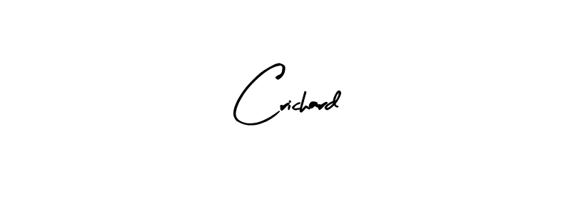 Design your own signature with our free online signature maker. With this signature software, you can create a handwritten (Arty Signature) signature for name Crichard. Crichard signature style 8 images and pictures png