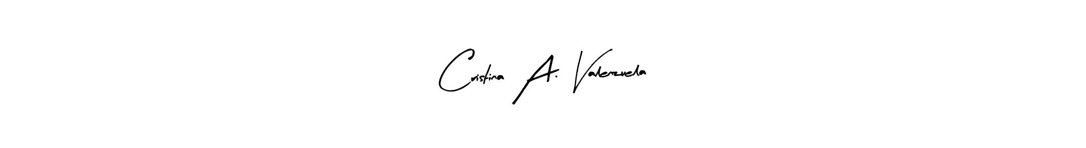 Also we have Cristina A. Valenzuela name is the best signature style. Create professional handwritten signature collection using Arty Signature autograph style. Cristina A. Valenzuela signature style 8 images and pictures png