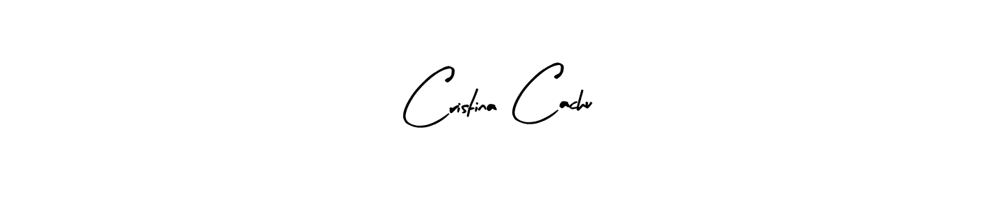 Make a beautiful signature design for name Cristina Cachu. With this signature (Arty Signature) style, you can create a handwritten signature for free. Cristina Cachu signature style 8 images and pictures png