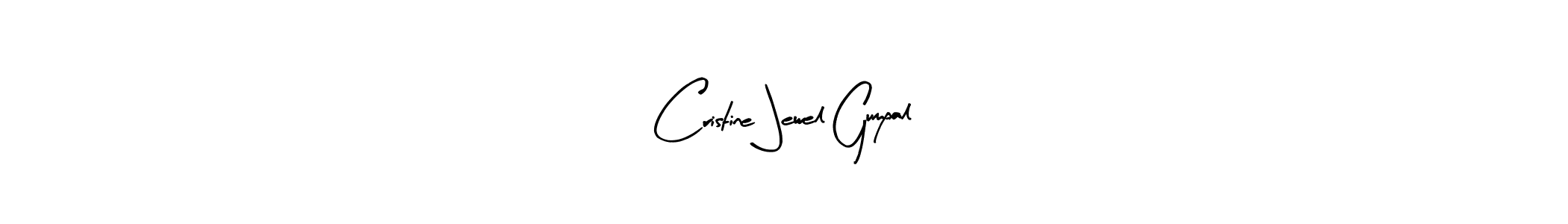 Create a beautiful signature design for name Cristine Jewel Gumpal. With this signature (Arty Signature) fonts, you can make a handwritten signature for free. Cristine Jewel Gumpal signature style 8 images and pictures png