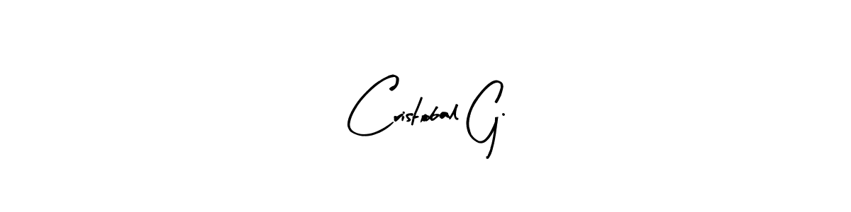 How to make Cristobal G. signature? Arty Signature is a professional autograph style. Create handwritten signature for Cristobal G. name. Cristobal G. signature style 8 images and pictures png