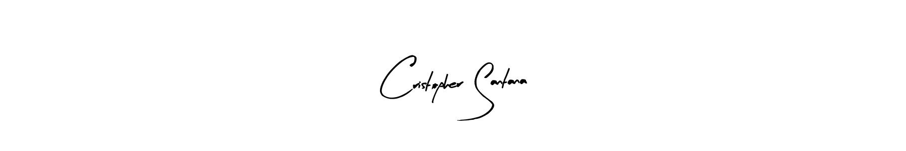 Design your own signature with our free online signature maker. With this signature software, you can create a handwritten (Arty Signature) signature for name Cristopher Santana. Cristopher Santana signature style 8 images and pictures png