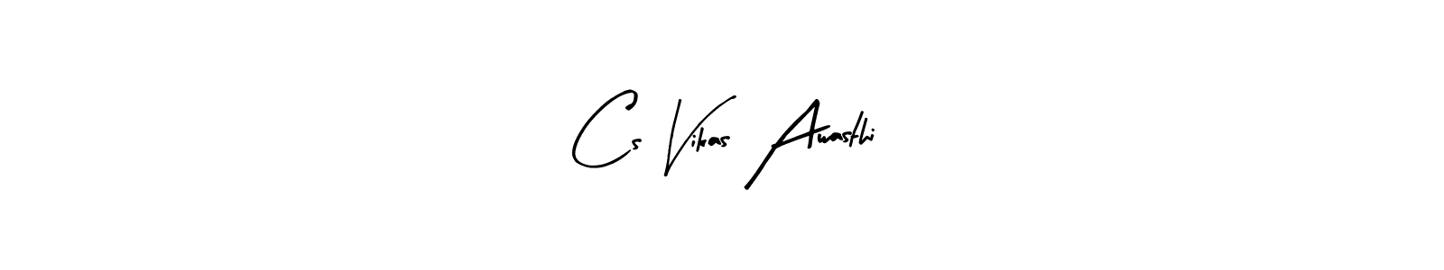 Make a beautiful signature design for name Cs Vikas Awasthi. With this signature (Arty Signature) style, you can create a handwritten signature for free. Cs Vikas Awasthi signature style 8 images and pictures png