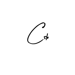 How to make Csk signature? Arty Signature is a professional autograph style. Create handwritten signature for Csk name. Csk signature style 8 images and pictures png