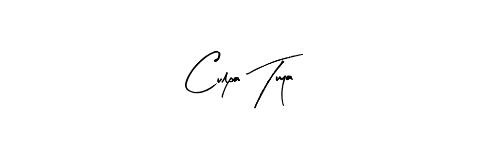 Culpa Tuya stylish signature style. Best Handwritten Sign (Arty Signature) for my name. Handwritten Signature Collection Ideas for my name Culpa Tuya. Culpa Tuya signature style 8 images and pictures png