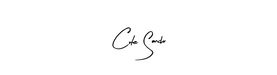 Use a signature maker to create a handwritten signature online. With this signature software, you can design (Arty Signature) your own signature for name Cute Sanchu. Cute Sanchu signature style 8 images and pictures png