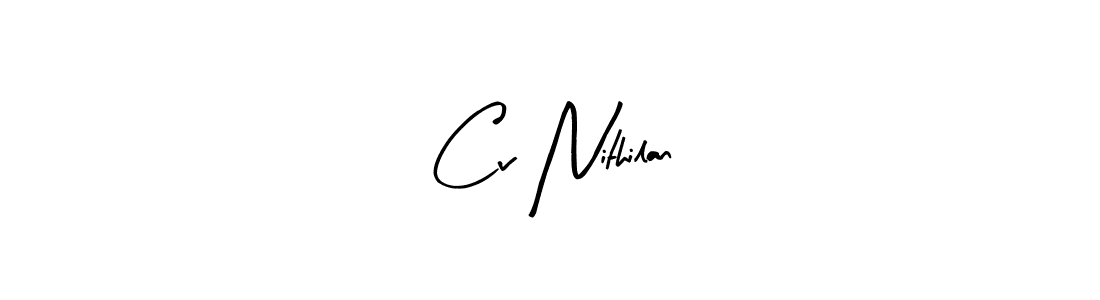 It looks lik you need a new signature style for name Cv Nithilan. Design unique handwritten (Arty Signature) signature with our free signature maker in just a few clicks. Cv Nithilan signature style 8 images and pictures png