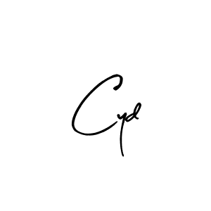 Make a beautiful signature design for name Cyd. With this signature (Arty Signature) style, you can create a handwritten signature for free. Cyd signature style 8 images and pictures png