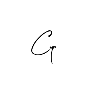 Use a signature maker to create a handwritten signature online. With this signature software, you can design (Arty Signature) your own signature for name Cyn. Cyn signature style 8 images and pictures png