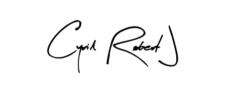 Designed for modern professionals: Cyril Robert J name signature crafted with Arty Signature script. Ready for digital PDF workflows. Cyril Robert J signature style 8 images and pictures png