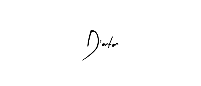 Make a beautiful signature design for name D'anton. With this signature (Arty Signature) style, you can create a handwritten signature for free. D'anton signature style 8 images and pictures png