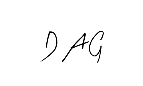 Design your own signature with our free online signature maker. With this signature software, you can create a handwritten (Arty Signature) signature for name D A G. D A G signature style 8 images and pictures png