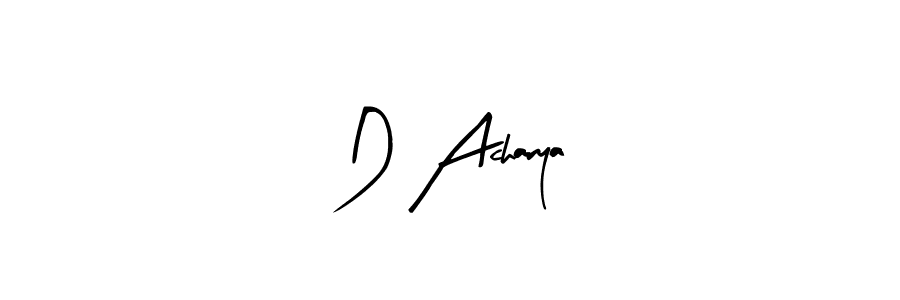 D Acharya stylish signature style. Best Handwritten Sign (Arty Signature) for my name. Handwritten Signature Collection Ideas for my name D Acharya. D Acharya signature style 8 images and pictures png