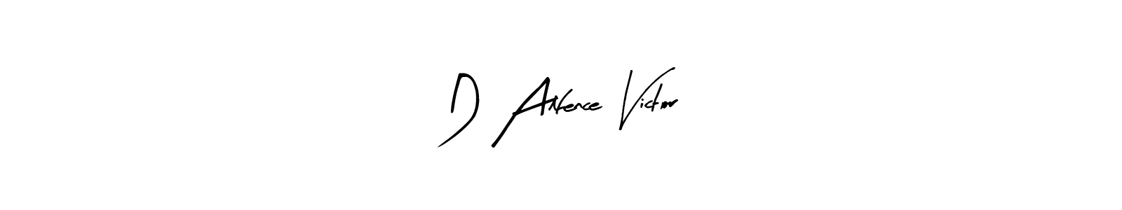 How to make D Alfence Victor name signature. Use Arty Signature style for creating short signs online. This is the latest handwritten sign. D Alfence Victor signature style 8 images and pictures png