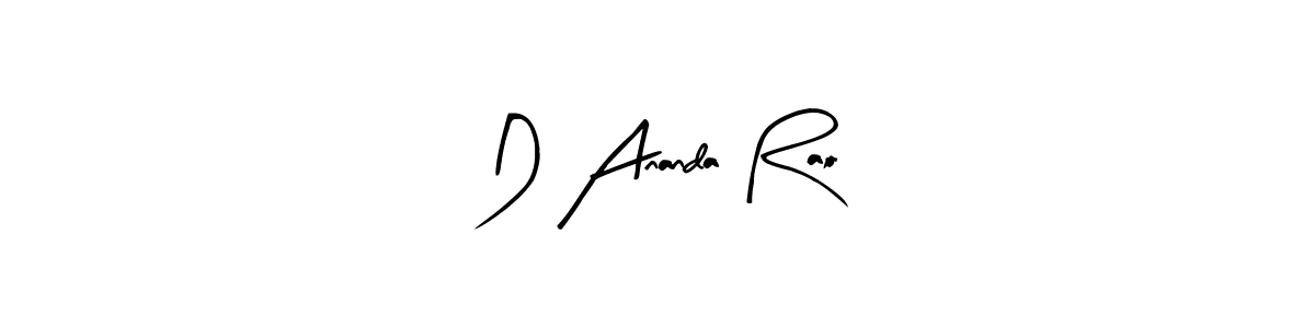 Also You can easily find your signature by using the search form. We will create D Ananda Rao name handwritten signature images for you free of cost using Arty Signature sign style. D Ananda Rao signature style 8 images and pictures png