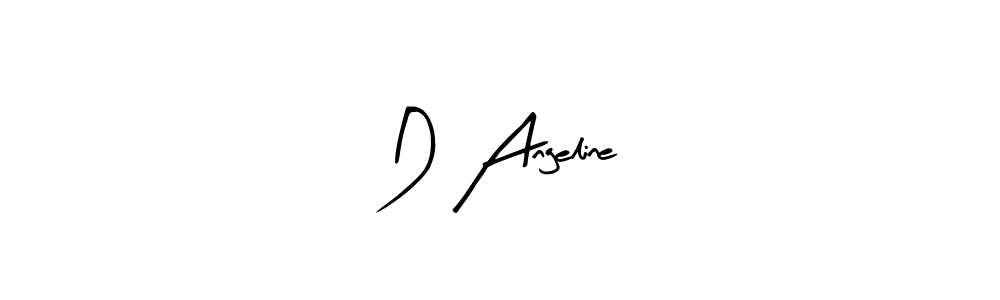 Make a beautiful signature design for name D Angeline. With this signature (Arty Signature) style, you can create a handwritten signature for free. D Angeline signature style 8 images and pictures png