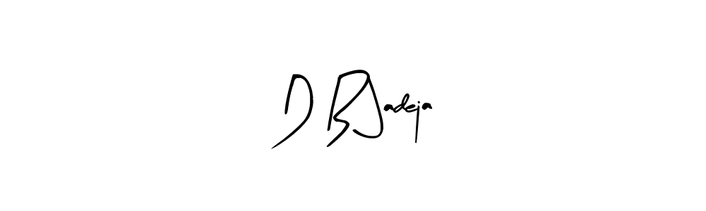 Design your own signature with our free online signature maker. With this signature software, you can create a handwritten (Arty Signature) signature for name D B Jadeja. D B Jadeja signature style 8 images and pictures png