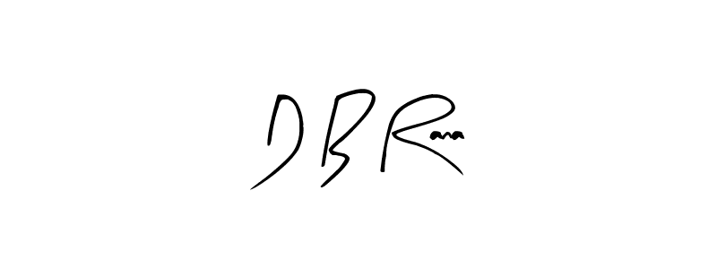 Design your own signature with our free online signature maker. With this signature software, you can create a handwritten (Arty Signature) signature for name D B Rana. D B Rana signature style 8 images and pictures png