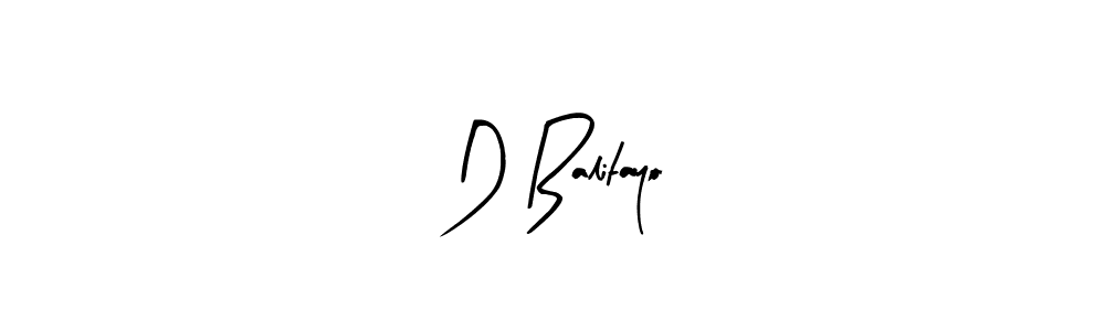 Create a beautiful signature design for name D Balitayo. With this signature (Arty Signature) fonts, you can make a handwritten signature for free. D Balitayo signature style 8 images and pictures png