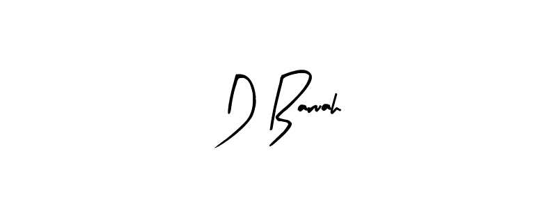 Use a signature maker to create a handwritten signature online. With this signature software, you can design (Arty Signature) your own signature for name D Baruah. D Baruah signature style 8 images and pictures png