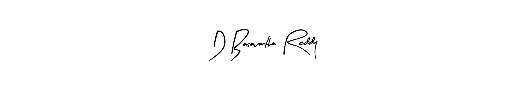 Arty Signature is a professional signature style that is perfect for those who want to add a touch of class to their signature. It is also a great choice for those who want to make their signature more unique. Get D Basavantha Reddy name to fancy signature for free. D Basavantha Reddy signature style 8 images and pictures png