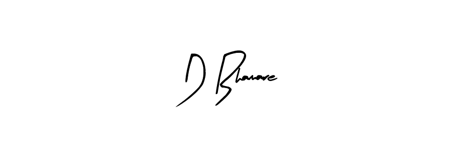 How to make D Bhamare signature? Arty Signature is a professional autograph style. Create handwritten signature for D Bhamare name. D Bhamare signature style 8 images and pictures png