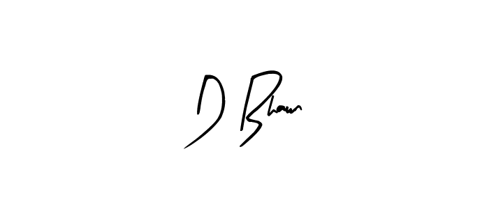 How to make D Bhawn name signature. Use Arty Signature style for creating short signs online. This is the latest handwritten sign. D Bhawn signature style 8 images and pictures png
