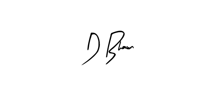 How to make D Bhawn name signature. Use Arty Signature style for creating short signs online. This is the latest handwritten sign. D Bhawn signature style 8 images and pictures png