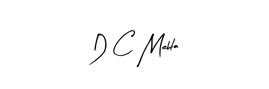 Create a beautiful signature design for name D C Mehta. With this signature (Arty Signature) fonts, you can make a handwritten signature for free. D C Mehta signature style 8 images and pictures png