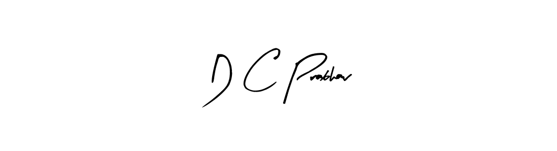 Make a beautiful signature design for name D C Prabhav. With this signature (Arty Signature) style, you can create a handwritten signature for free. D C Prabhav signature style 8 images and pictures png