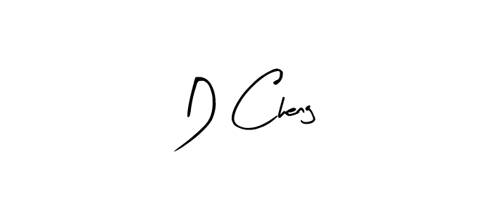 Make a beautiful signature design for name D Cheng. With this signature (Arty Signature) style, you can create a handwritten signature for free. D Cheng signature style 8 images and pictures png