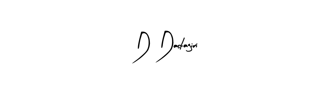 The best way (Arty Signature) to make a short signature is to pick only two or three words in your name. The name D Dastagiri include a total of six letters. For converting this name. D Dastagiri signature style 8 images and pictures png