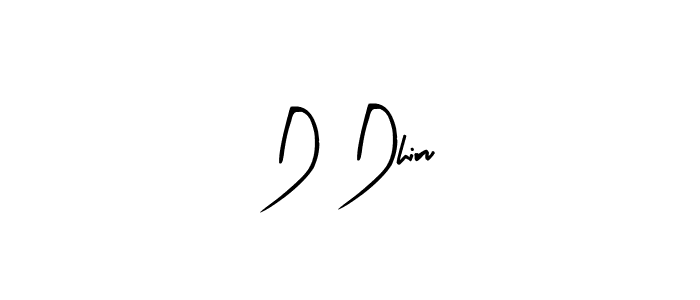 Create a beautiful signature design for name D Dhiru. With this signature (Arty Signature) fonts, you can make a handwritten signature for free. D Dhiru signature style 8 images and pictures png