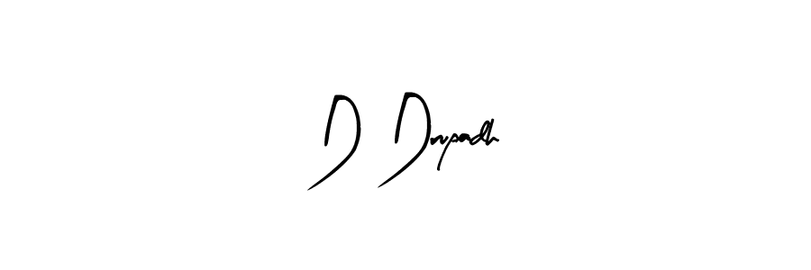 D Drupadh stylish signature style. Best Handwritten Sign (Arty Signature) for my name. Handwritten Signature Collection Ideas for my name D Drupadh. D Drupadh signature style 8 images and pictures png