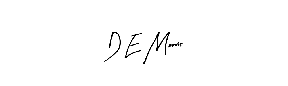 The best way (Arty Signature) to make a short signature is to pick only two or three words in your name. The name D E Morris include a total of six letters. For converting this name. D E Morris signature style 8 images and pictures png