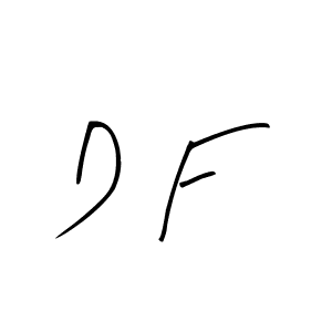 You should practise on your own different ways (Arty Signature) to write your name (D F) in signature. don't let someone else do it for you. D F signature style 8 images and pictures png