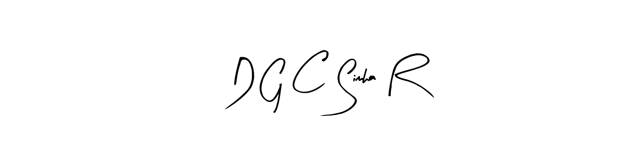 How to make D G C Simha R signature? Arty Signature is a professional autograph style. Create handwritten signature for D G C Simha R name. D G C Simha R signature style 8 images and pictures png