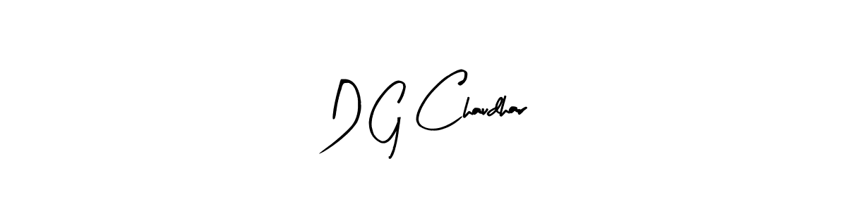 How to make D G Chaudhar signature? Arty Signature is a professional autograph style. Create handwritten signature for D G Chaudhar name. D G Chaudhar signature style 8 images and pictures png